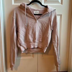 Wilfred Free Terry Fleece 1/4 Zip Hoodie